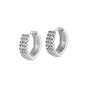 Silver Huggie Earrings