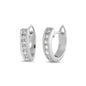 Silver Huggie Earrings