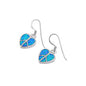 Silver Lab Opal Earrings