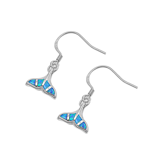 Silver Lab Opal Earrings