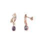 Silver Lab Opal Earrings