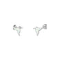 Silver Lab Opal Earrings - Hummingbird