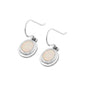 Silver Lab Opal Earrings
