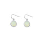 Silver Lab Opal Earrings