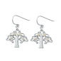 Silver Lab Opal Earrings - Dragonfly