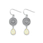 Silver Lab Opal Earrings