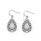Silver Lab Opal Earrings