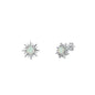 Silver Stud Earrings - Sun