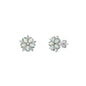 Silver Stud Earrings - Flower