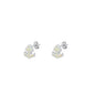 Silver Stud Earrings - Anchor