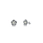 Silver Stud Earrings - Flower