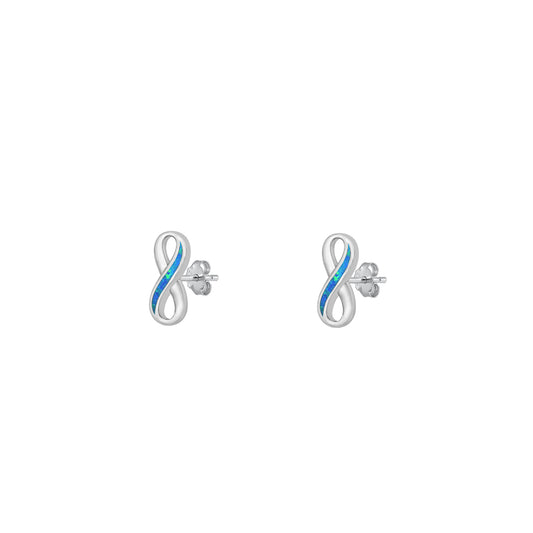 Silver Stud Earrings - Infinity