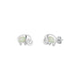 Silver Stud Earrings - Elephant