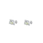 Silver Stud Earrings - Frog