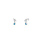 Silver Stud Earrings - Musical Note