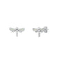 Silver Stud Earrings - Dragonfly