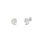 Silver Lab Opal Earrings - Moon & Tree