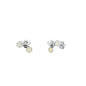 Silver Lab Opal Earrings - Bee