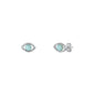 Silver Lab Opal Earring - Eye