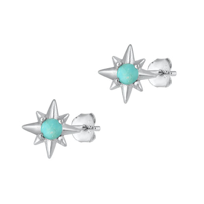 Silver Stone Earring - Twinkle Star