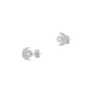 Silver Lab Opal Earring