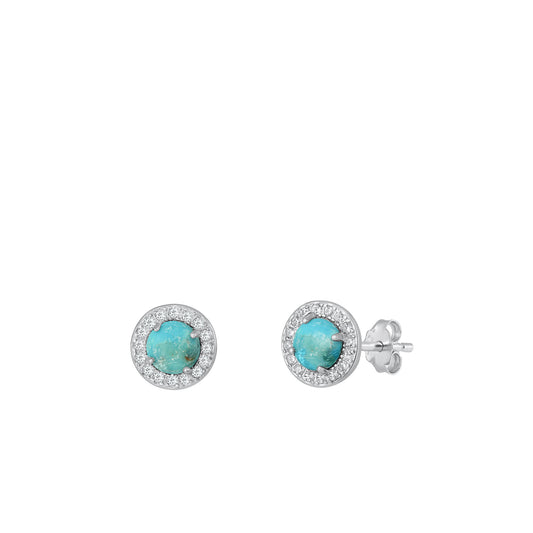 Silver Stone Earring