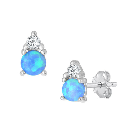 Silver Stone Earring