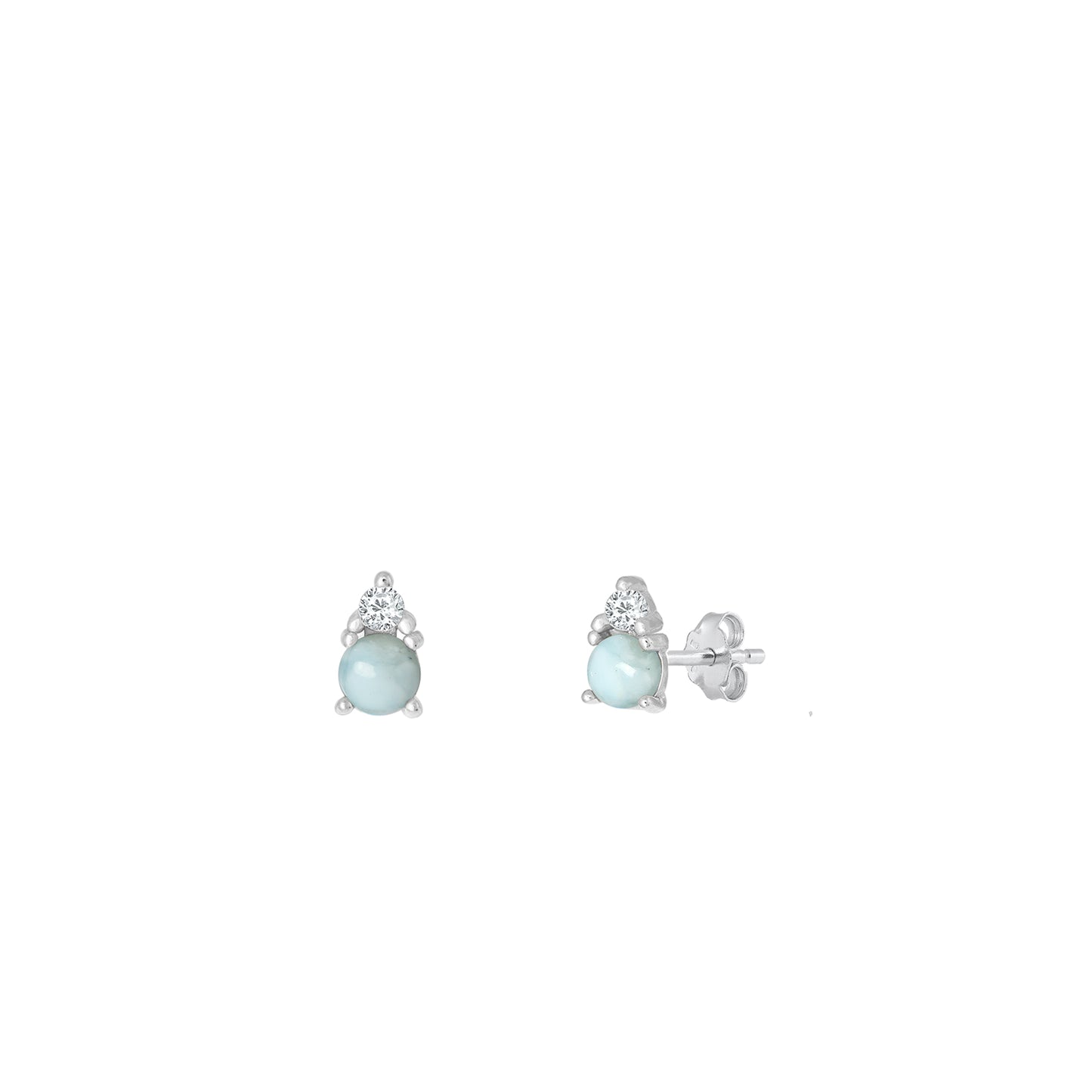 Silver Stone Earring