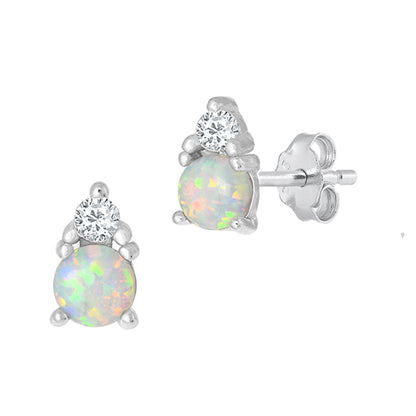 Silver Stone Earring