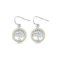 Silver Lab Opal Earrings - Tree of Life