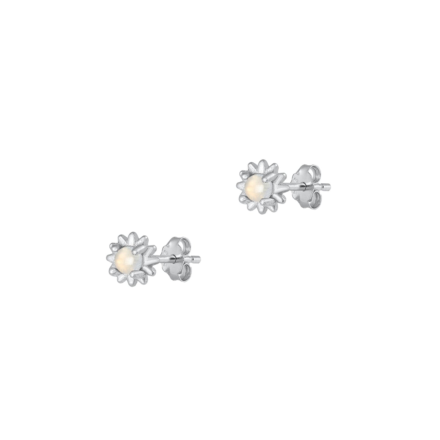 Silver Stone Earrings