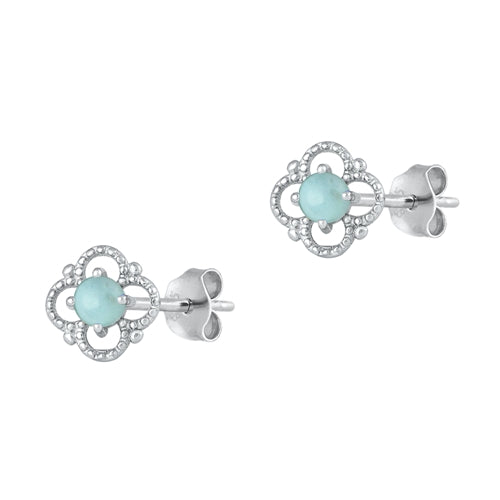 Silver Stone Earrings