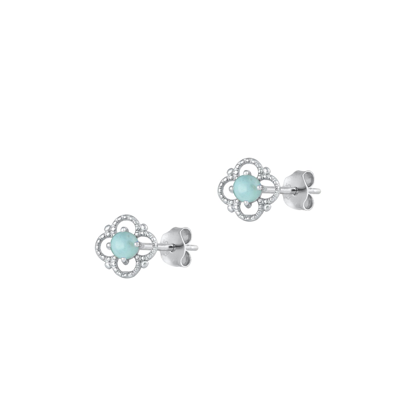 Silver Stone Earrings