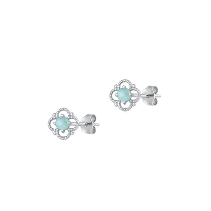 Silver Stone Earrings