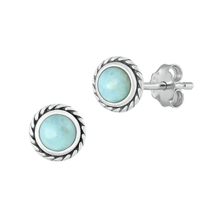 Silver Stone Earrings