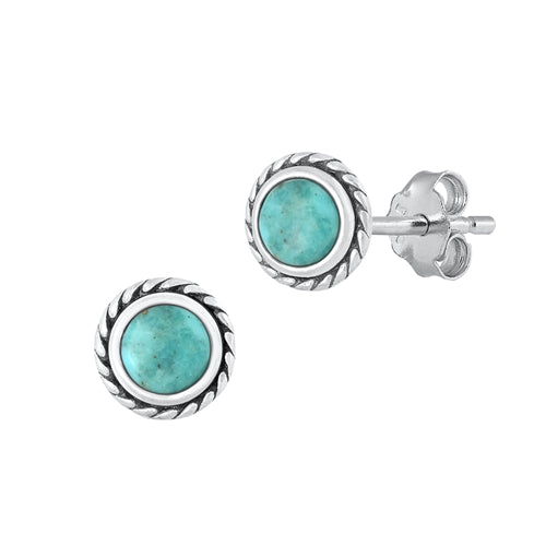 Silver Stone Earrings