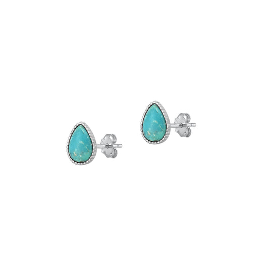 Silver Stone Earring