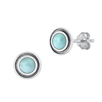 Silver Stone Earrings