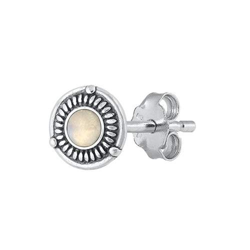 Silver Stone Earrings