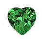 5 mm Heart Color CZ Earrings