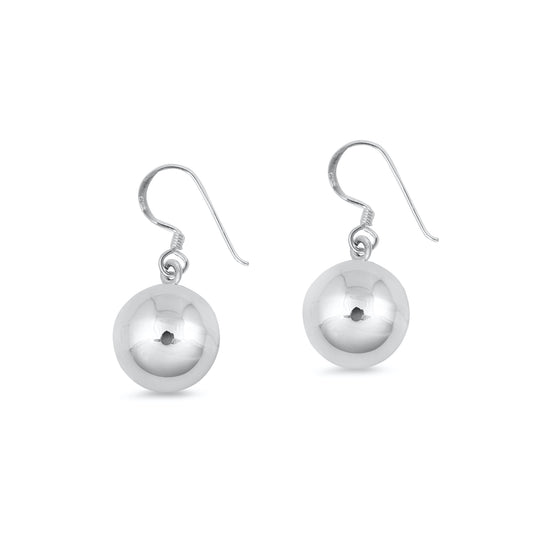 Silver Earrings - Ball