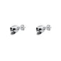 Silver Stud Earrings - Skull