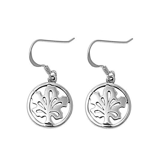 Silver Earrings - Rounded Maple