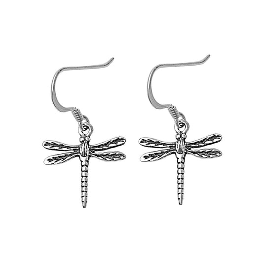 Silver Earrings - Dragonfly