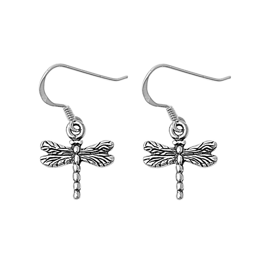 Silver Earrings - Dragonfly