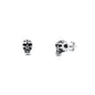 Silver Stud Earrings - Skull Head