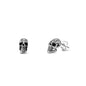 Silver Stud Earrings - Skull Head