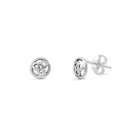Silver Stud Earrings - Celtic