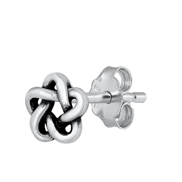 Silver Stud Earrings - Celtic Design