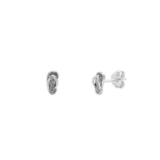 Silver Stud Earrings - Sandals